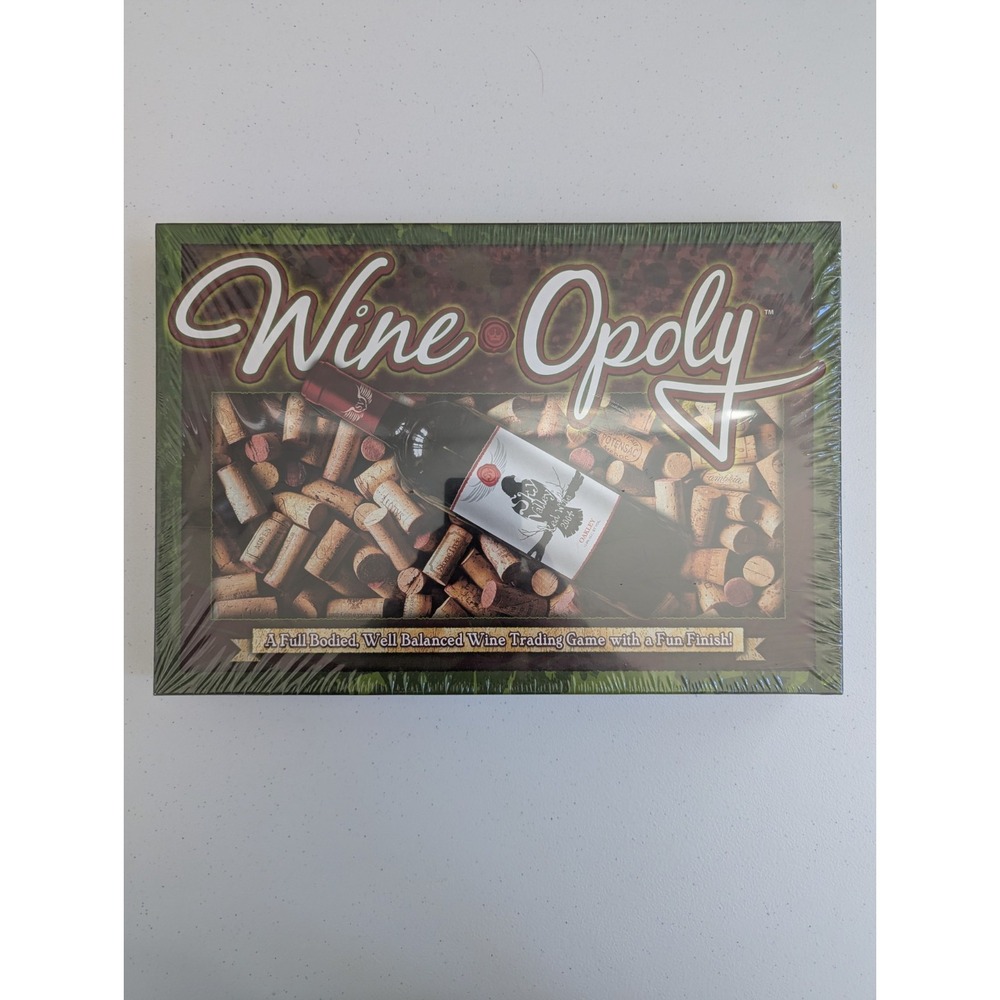 Late for the Sky Wine-Opoly Board Game Adult OS Green New Sealed Wine Trading